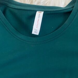 Elegant Teal Short Sleeve Top